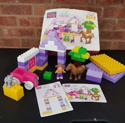 Mega Bloks Junior Builders (7156) Pretty Pony Stable 58 Piece  Discontinued  • £12.99