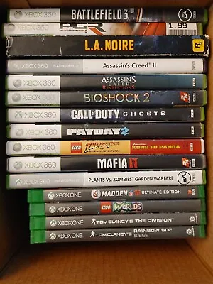 $2.25 • Buy Xbox One/ Xbox 360 Video Games Lot Bundle 15x Discs And Case Tom Clancy Zombies