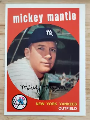 Mickey Mantle 1959 Topps 1996 Sweepstakes Redemption  /2500 • $9.95