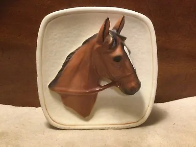 Vintage MCM Ceramic 3-D Horse Head Wall Pocket Vase Planter • $24.50