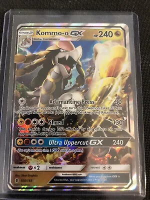 2017 Pokemon Sun & Moon Guardians Rising 100/145 Kommo-O GX MINT • $26.94