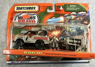 Matchbox Mission Bravo Desert Rat Jeep Mattel Wheels 1998 Vintage 32456 DAMAGED • $18.88