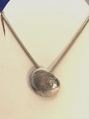 Designer Mignon Faget 925 Sterling Silver Sea Collection Moon Snail Necklace • $247.50