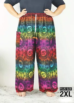 $24.15 • Buy New Plus Size Ladies Harem Pants Baggy Bohemian Boho Hippie  Yoga Trousers DS