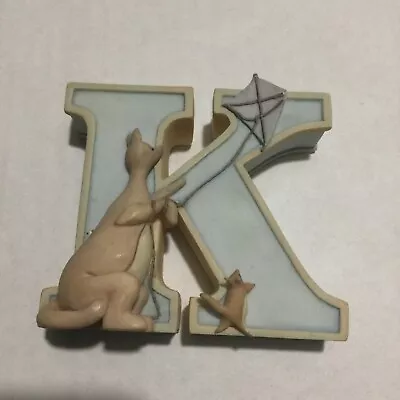 Disney Classic WINNIE The POOH 3D 3” Alphabet Letter  K  Kanga Roo Kite • $11.95