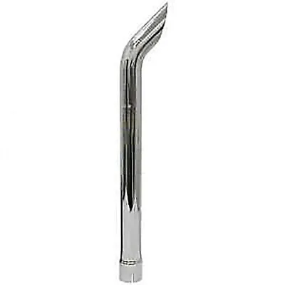 A-132223A1-AI Chrome Vertical Exhaust Stack Curved 38  Long Slotted 3 1/8  ID • $141.99