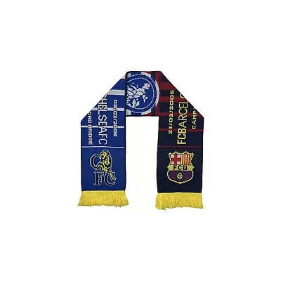 2005 Champions League Barcelona Vs Chelsea Scarf OSFA Football Memorabilia • $37.88