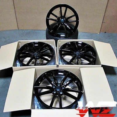 $941 • Buy 19  Black Wheels Fit Volkswagen GTI Golf Jetta Passat VW 19x8.5 +45 5x112 Set 4
