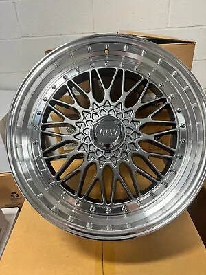 Set Of 4 20  BBS Style Wheels Rims Gunmetal W Silver Lip 5x113/5x120 +35 ET • $1200