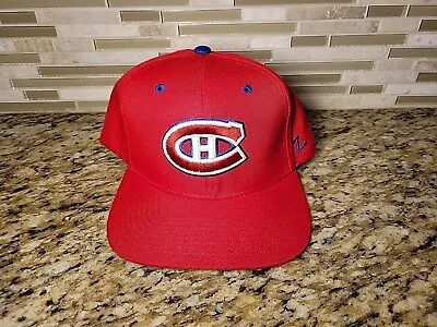 Montreal Canadiens Hat Cap Zephyr Snapback Hockey NHL Red Adjustable  • $23.35