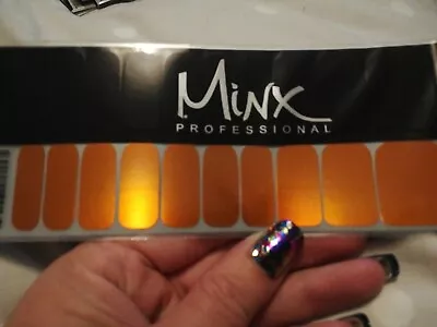 Orange Chrome MINX PROFESSIONAL NAIL WRAPS NEW SALON  • $18.65