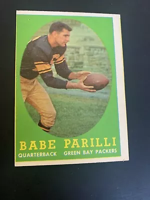 1958 Topps Football #118 Babe Parilli EX/EX+ Green Bay Packers Kentucky • $4.49