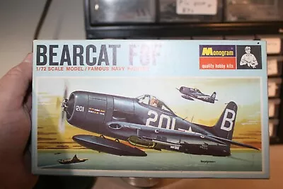 Monogram Navy Bearcat F8F Fighter 1/72 Scale Model Kit PA144 Open Complete • $12.99