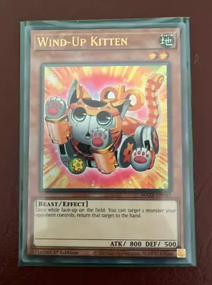 Yugioh |MAZE-EN041 - Wind-Up Kitten - Ultra Rare - 1st Ed • $4.50