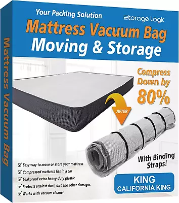 King/Cal-King Foam Mattress Vacuum Bag For Moving Storage Vacuum Seal Mattress • $33.96