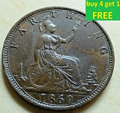 Queen Victoria Farthing Choose Your Date Each Coin Has Its Own Pictures • £9.99