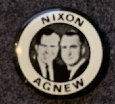 RICHARD NIXON SPIRO AGNEW For President 1 1/8  Political Campaign Button / Pin • $7