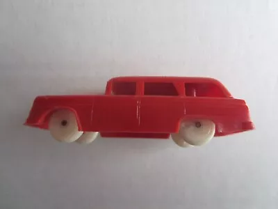Vintage Plastic F. & F. Mold 3 1/8 Inch Red Ford Country Sedan • $10