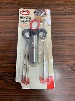 Expert Grill Marinade Injector With Stainless Steel Body+Two Marinade Tips • $17.60