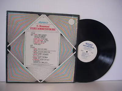 Dynaco 4-dimensional Stereo Demonstration Disc Quadraphonic Lp 1971 Spv-7 • $15