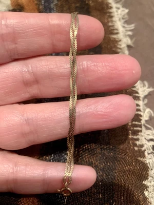 £55 • Buy Vintage 9ct Gold Three Strand Platted Herringbone Bracelet Fully Hallmarked