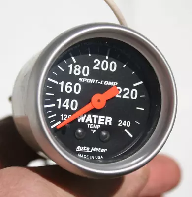 AutoMeter 2 1/16   Sport-Comp Vintage Water Temperature Gauge - 3332 - B • $49