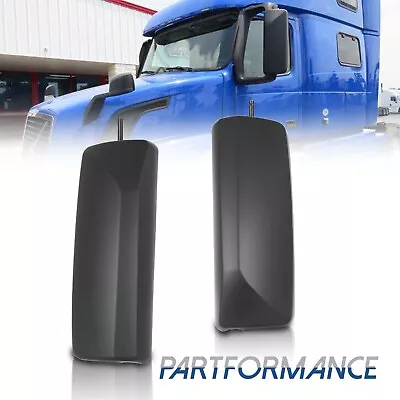 2PCS For 2004-2018 Volvo VNL Black Door Mirror Cover Set Left & Right Side LH RH • $44.99