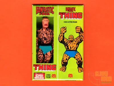 Mego Window Box The Thing 2x3  Fridge/locker Magnet Box Art Fantastic Four • $3.75