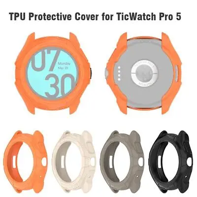 TPU Case For Ticwatch Pro 5 Smart Watch Protective Bumper Cover Protector P7W8 • £3.79