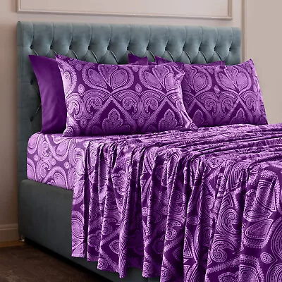 6 Piece Bed Sheets Set Luxury Microfiber Ultra Soft Deep Pocket Bedding Sets • $22.99