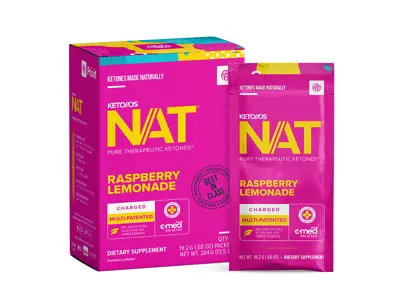Pruvit NAT KETO OS Raspberry Lemonade 20 Packets New Box Sealed 12/2024 • $78.95
