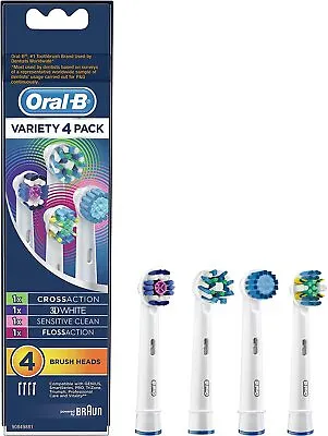 $21.50 • Buy Oral-B Variety Replacement Electric Toothbrush Heads, 4 Pack