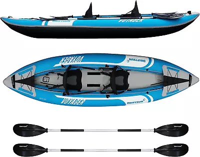 Voyager Inflatable Kayak - 2 Person Tandem Inflatable Kayak Includes 2 Aluminum • $760.24