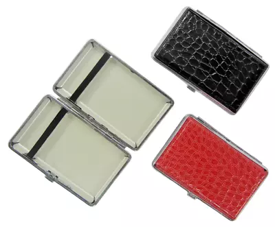 £4.49 • Buy Faux Leather Cigarette Case Straight Tobacco Cigar Holder Pocket Size 14pcs