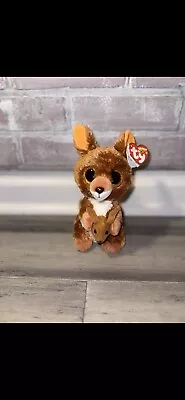 TY Beanie Boos Kipper The Kangaroo 7  Plush Toy Stuffed Animal W/ ALL TAGS! • $10