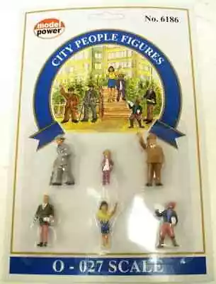 City People Figures - 0/027 Scale Figures - By Model Power #6186 • $7.89