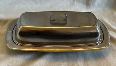 Vintage / Retro Metal Butter Dish - Excellent Condition 🧈 • $18.99