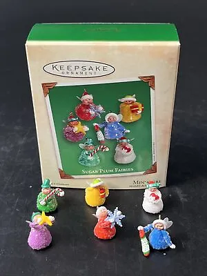 Hallmark 2002 Sugar Plum Gumdrop Fairies Miniature Keepsake Xmas Ornaments Set • $14.99