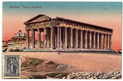 £2.99 • Buy GREECE.  Athens Temple De Theses . Used To Malta 1922
