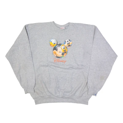 £14.99 • Buy DISNEY Mickey Mouse Sweatshirt Grey Mens XL