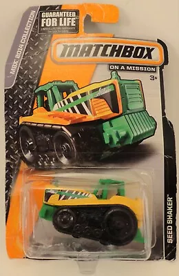 Seed Shaker Truck Matchbox 109 Of 120 Green And Yellow Farming Equipment 2014 • $2.88