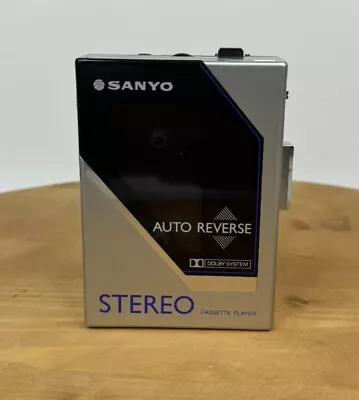 Vintage Sanyo Walkman Cassette Player Sanyo Cassette Tape Player M-G80D New Belt • $62.97