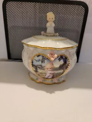 Precious Moments Porcelain Serenity Prayer Ardleigh Elliott Music Trinket Box • $25