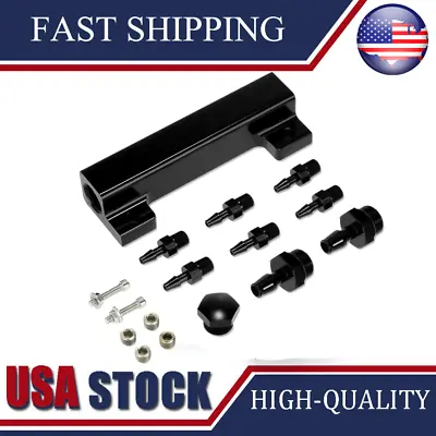 Aluminum Alloy Vacuum Manifold Kits 6 Port 1/8 NPT Turbo Boost Block Black • $17.99