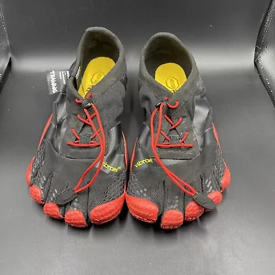 Vibram KSO EVO Fivefingers Mens Size US 11-11.5 Black Red Hiking Shoes • $50