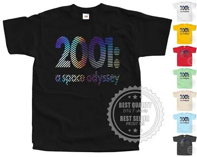$19 • Buy 2001 A Space Odyssey V20 T SHIRT Movie Poster Colors Black All Sizes S To 5XL