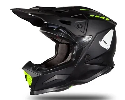 UFO 2024 Echus Motocross MX Helmet Black Matt - All Adult Sizes • $252.58