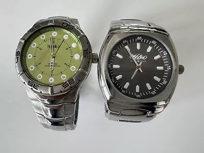 Lot Of 2 Mossimo For Target Men's Wrist Watch BOTH NOT WORKING ! • $40