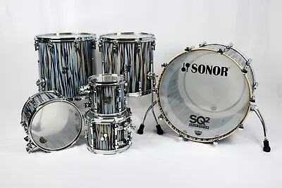 Sonor SQ2 6 Pc Maple Thin/Med BD Stratawood Semi Gloss In&Out 228101214 16 • $1