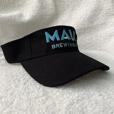 Maui Brewing Company Hat Adult Black Visor Beer IPA Lager Poker Floral Golf • $28.44